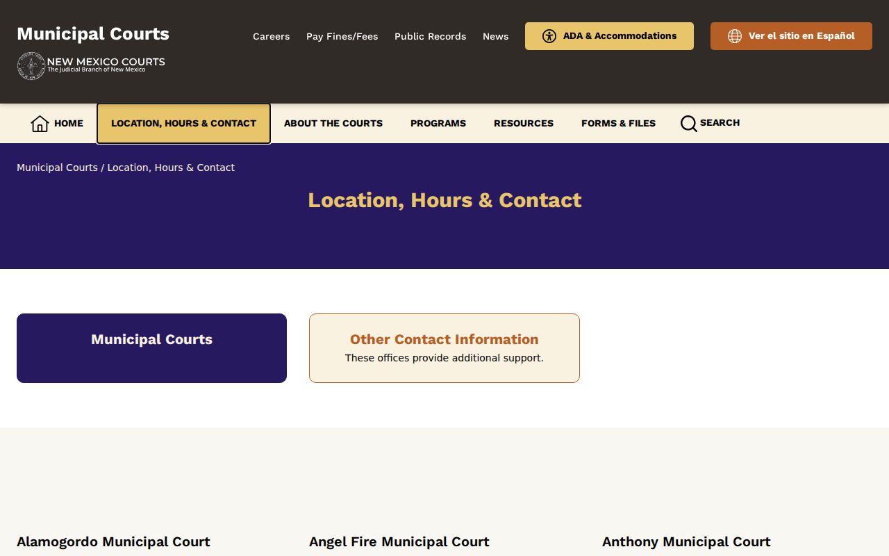 Quay County municipal court warrant records, New Mexico municipal courts contact